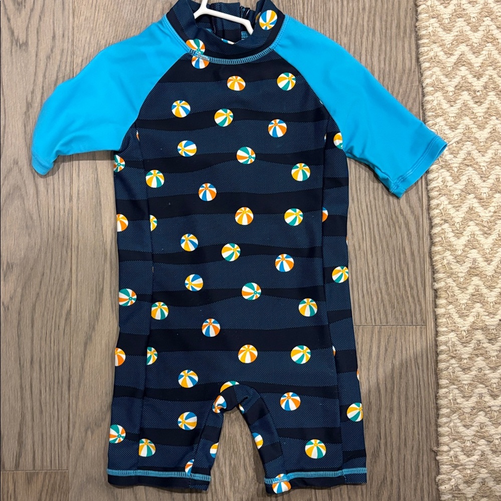Colourkids Blue Beach Ball Swimsuit | 1y